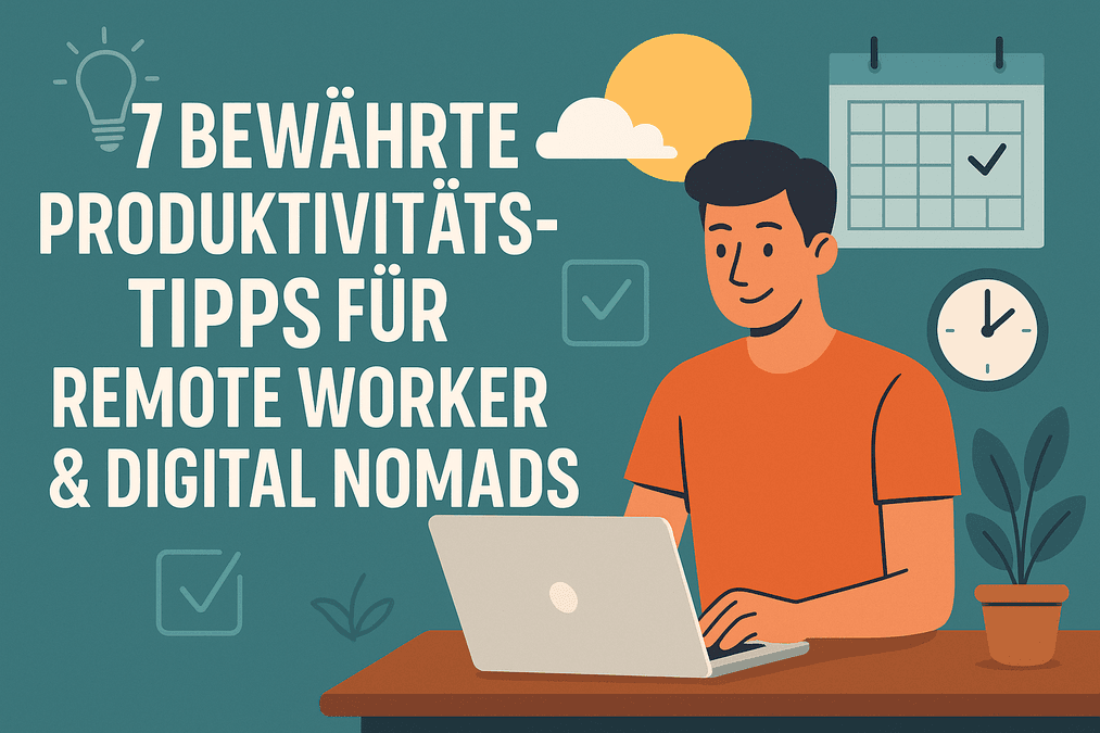 7 bewährte Produktivitätstipps für Remote Worker & Digital Nomads
